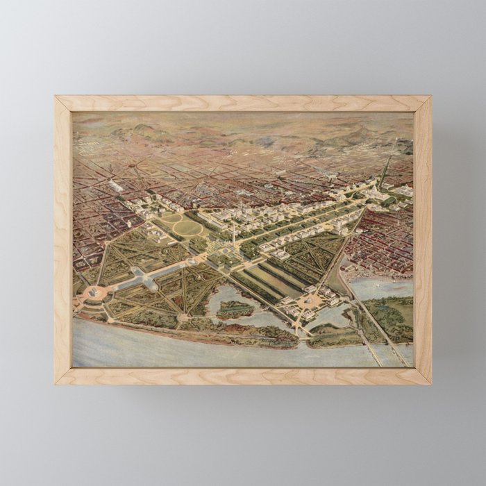 Vintage Map of Washington DC (1915) Mini Art Print Gallery Image 1