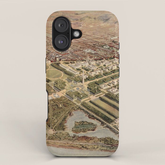 Vintage Map of Washington DC (1915) iPhone Case Gallery Image 1