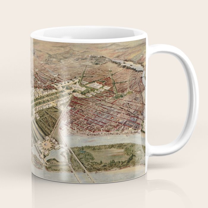 Vintage Map of Washington DC (1915) Coffee Mug Gallery Image 1