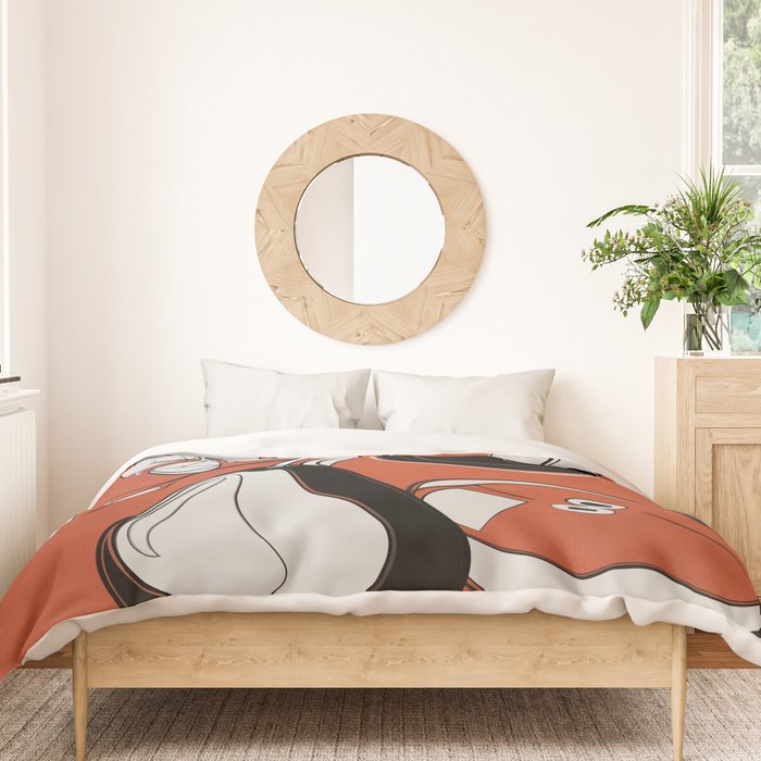 Line Art Pears 2 Duvet Cover Gallery Image 3
