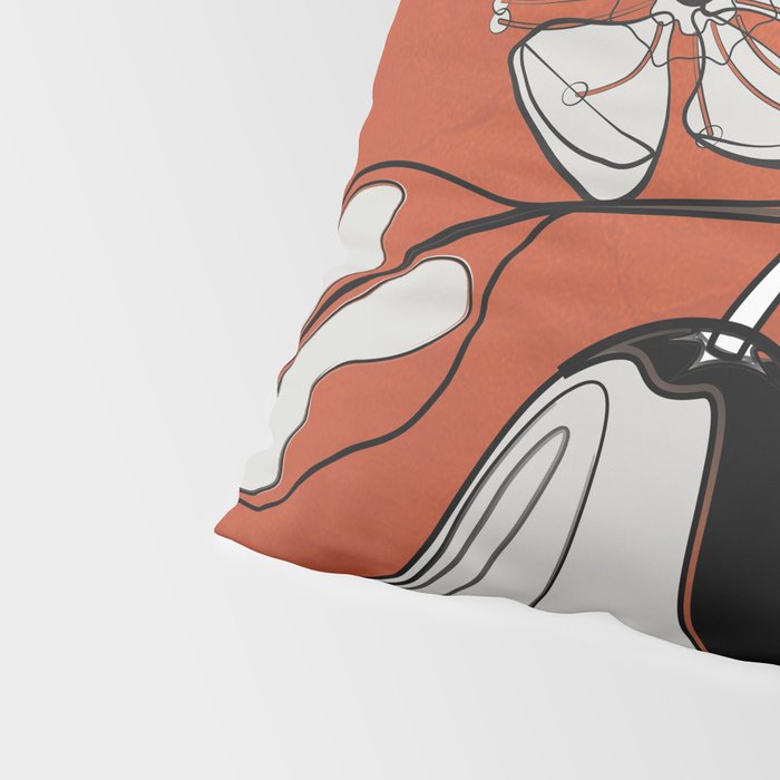 Line Art Pears 2 Pillow Sham Gallery Image 4
