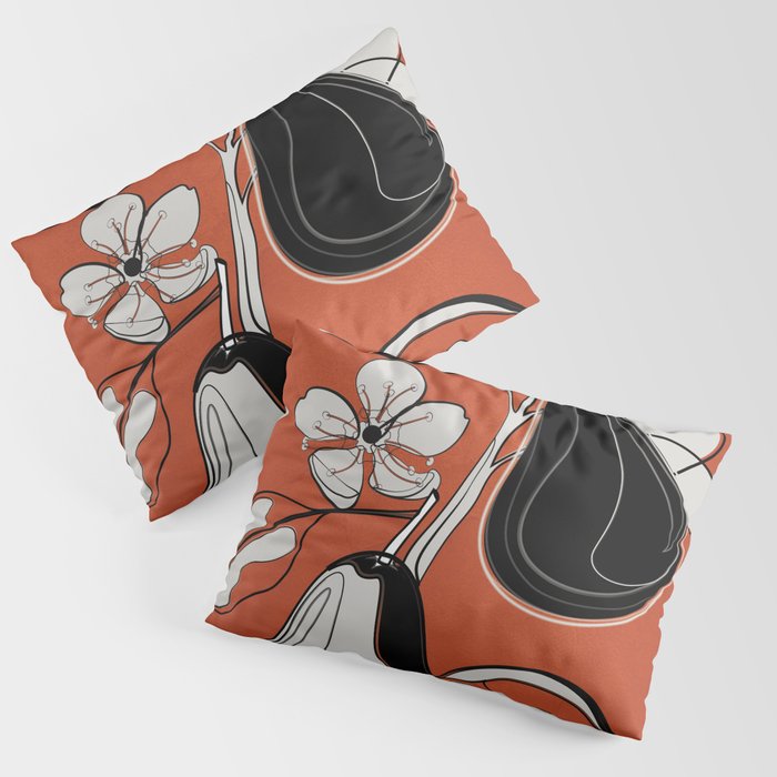 Line Art Pears 2 Pillow Sham Gallery Image 1