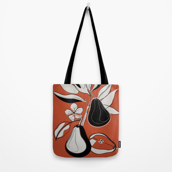 Line Art Pears 2 Tote Bag Gallery Image 2