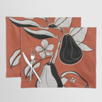 Line Art Pears 2 Placemat Gallery Image 1