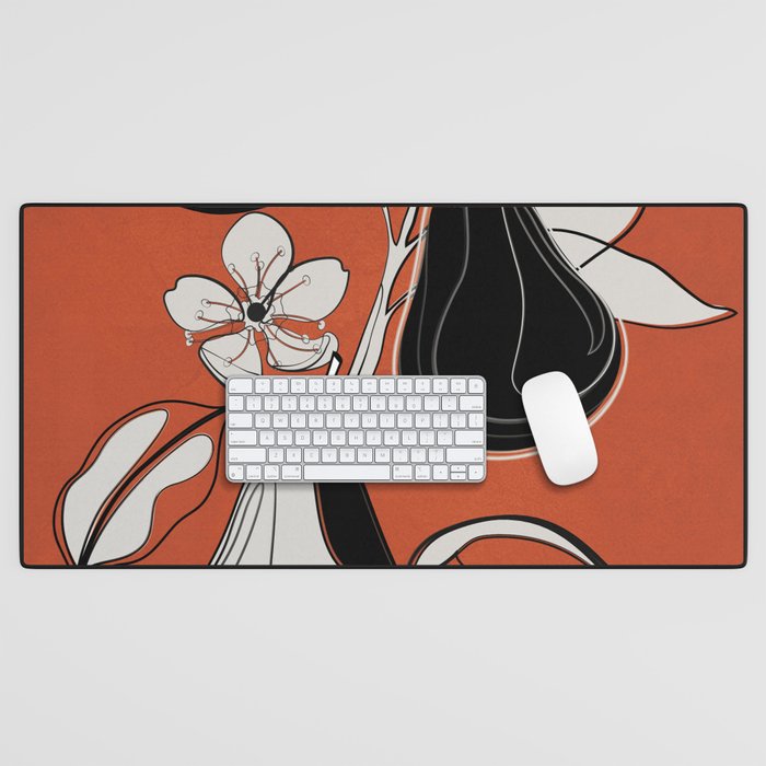 Line Art Pears 2 Desk Mat Gallery Image 1