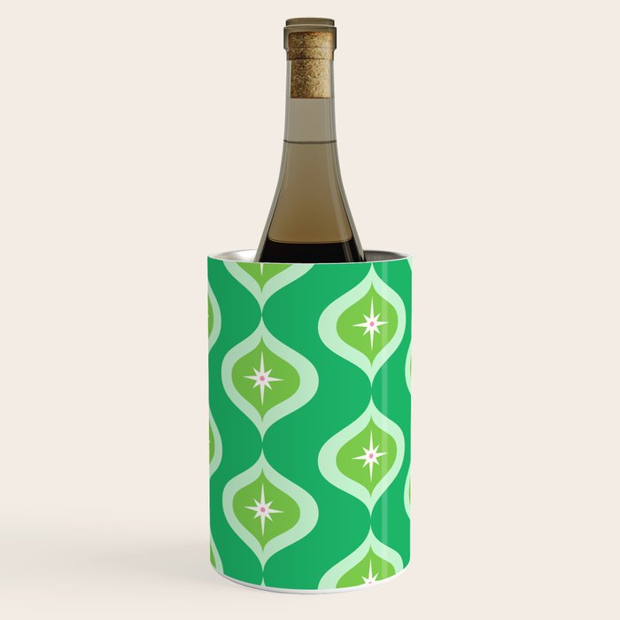 Retro Mid Century Green Ogee Wine Chiller Gallery Image 3
