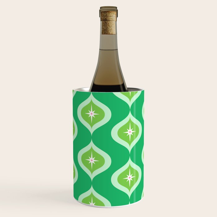 Retro Mid Century Green Ogee Wine Chiller Gallery Image 2