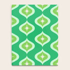 Retro Mid Century Green Ogee Notebook Gallery Image 4