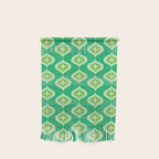 Retro Mid Century Green Ogee Wall Hanging Gallery Image 1