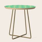 Retro Mid Century Green Ogee Side Table Gallery Image 1