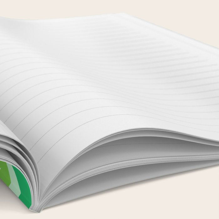 Retro Mid Century Green Ogee Notebook Gallery Image 2