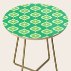 Retro Mid Century Green Ogee Side Table Gallery Image 2