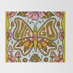 Virgo Butterfly Throw Blanket Gallery Image 2