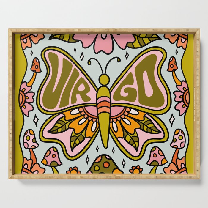 Virgo Butterfly Serving Tray Gallery Image 1