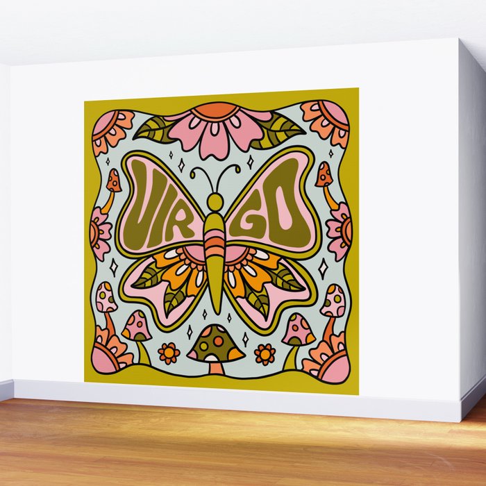 Virgo Butterfly Wall Mural Gallery Image 2