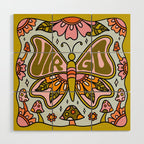 Virgo Butterfly Wood Wall Art Gallery Image 1