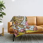 Virgo Butterfly Throw Blanket Gallery Image 1