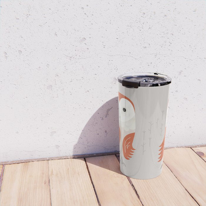 Barn Owl, Bird of United Kingdom Travel Mug Gallery Image 4