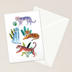 Asian Tigers Stationery Card Gallery Image 2