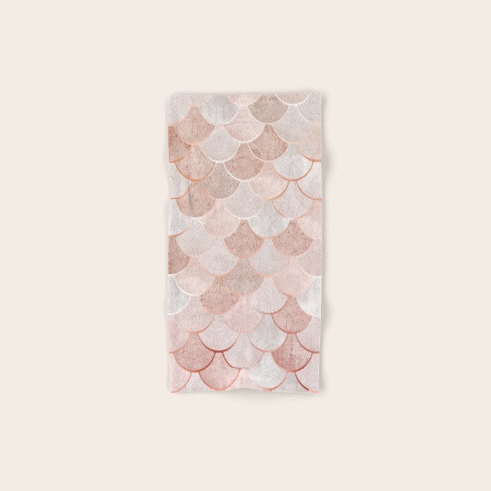 Mermaid Pattern, Pink Aesthetic Towels Gallery Image 1