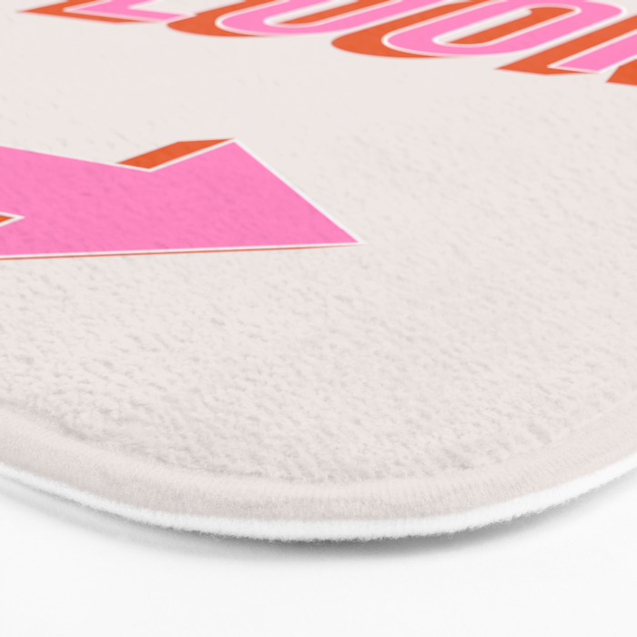 Dance Floor Right Arrow (Pink Orange) Bath Mat Gallery Image 3