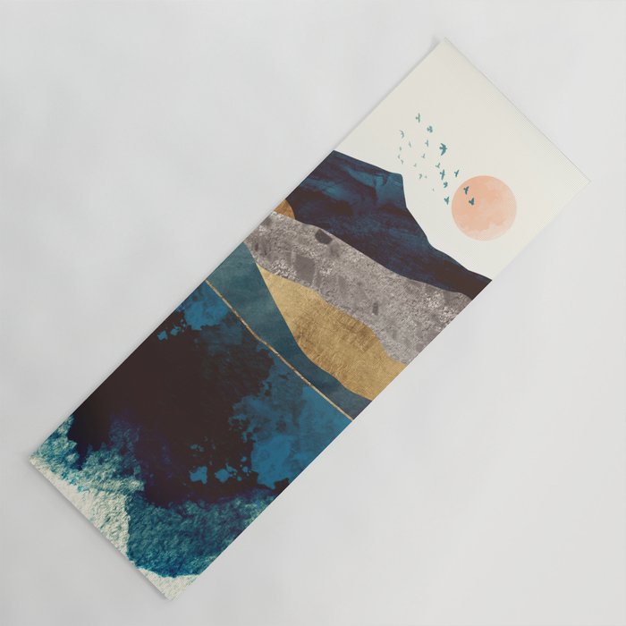 Blue Mountain Reflection Yoga Mat Gallery Image 1