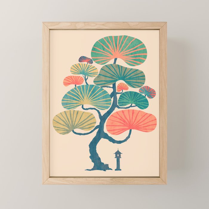 Japan garden Mini Art Print – Society6