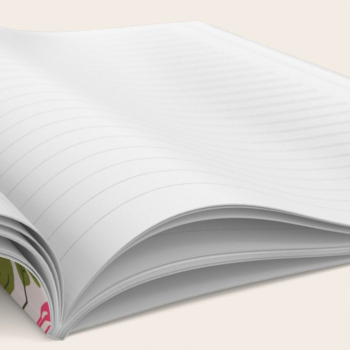 Modern Preppy Leopard Cat Jungle Oasis Notebook Gallery Image 2