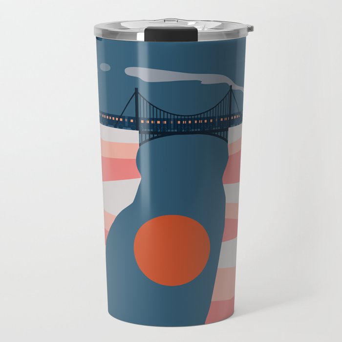 Cat Landscape 14 Travel Mug Gallery Image 1