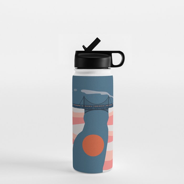 Cat Landscape 14 Water Bottle Gallery Image 1