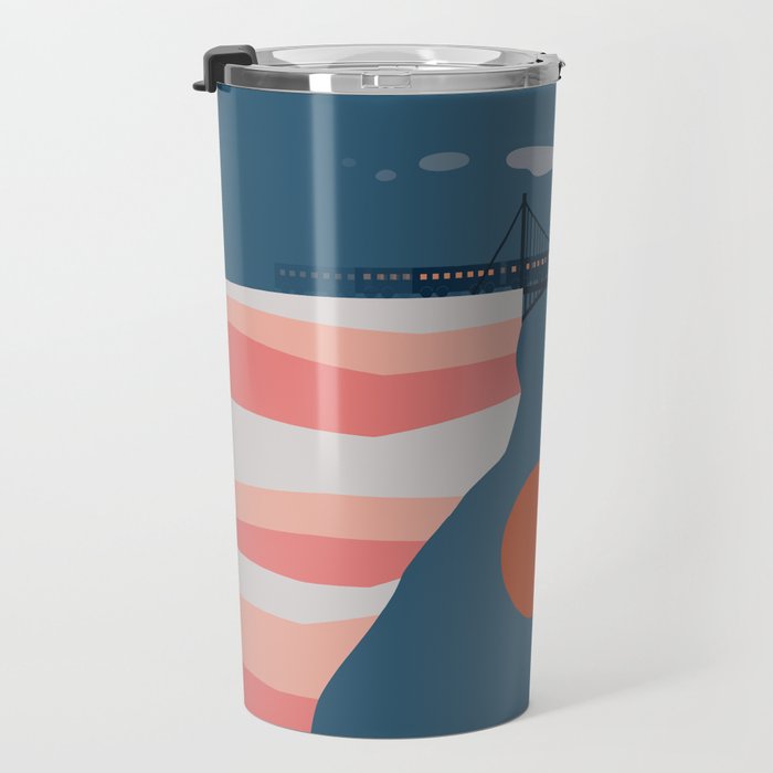 Cat Landscape 14 Travel Mug Gallery Image 3