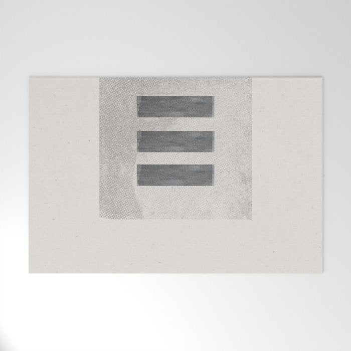 Texture Minimalist Paper Collage No.2 Welcome Mat Gallery Image 1