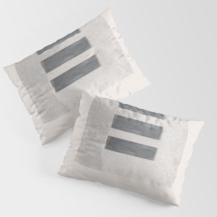 Texture Minimalist Paper Collage No.2 Pillow Sham Gallery Image 3