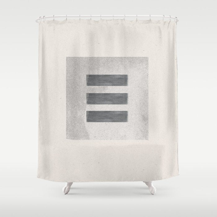 Texture Minimalist Paper Collage No.2 Shower Curtain Gallery Image 1