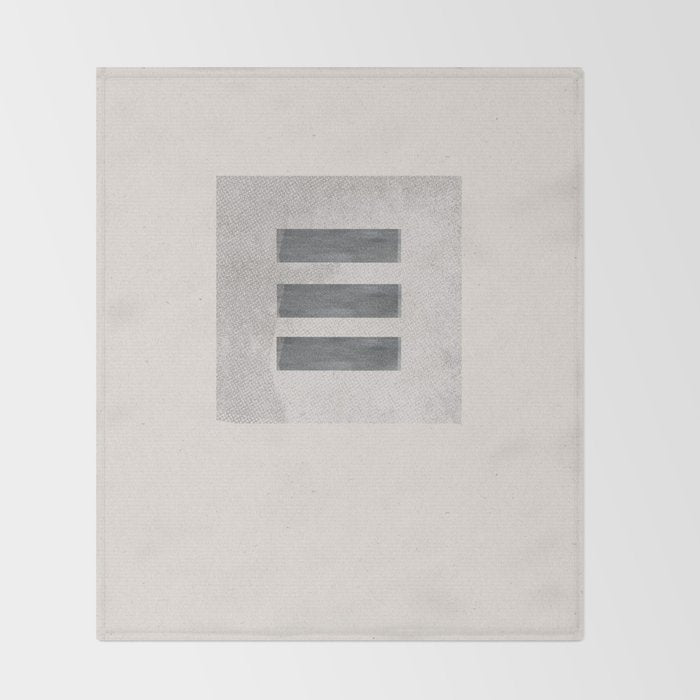 Texture Minimalist Paper Collage No.2 Throw Blanket Gallery Image 2