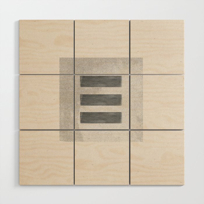 Texture Minimalist Paper Collage No.2 Wood Wall Art Gallery Image 1