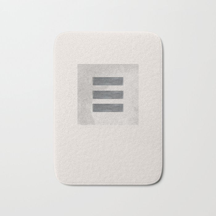 Texture Minimalist Paper Collage No.2 Bath Mat Gallery Image 1