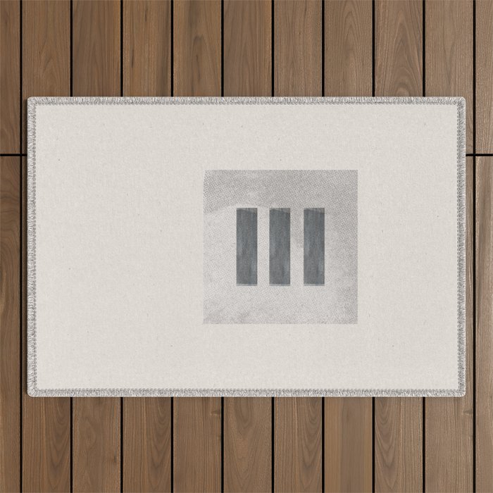 Texture Minimalist Paper Collage No.2 Outdoor Rug Gallery Image 1