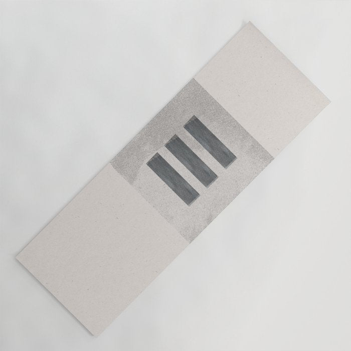 Texture Minimalist Paper Collage No.2 Yoga Mat Gallery Image 1