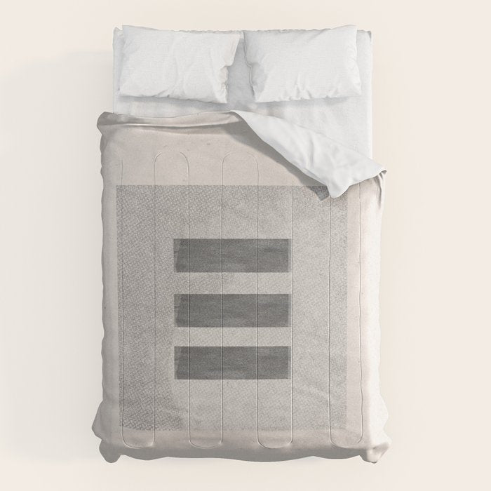 Texture Minimalist Paper Collage No.2 Comforter Gallery Image 1