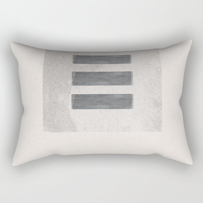Texture Minimalist Paper Collage No.2 Rectangular Pillow Gallery Image 2