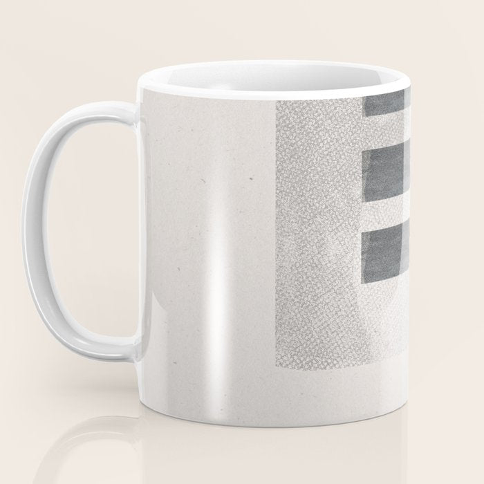 Texture Minimalist Paper Collage No.2 Coffee Mug Gallery Image 3
