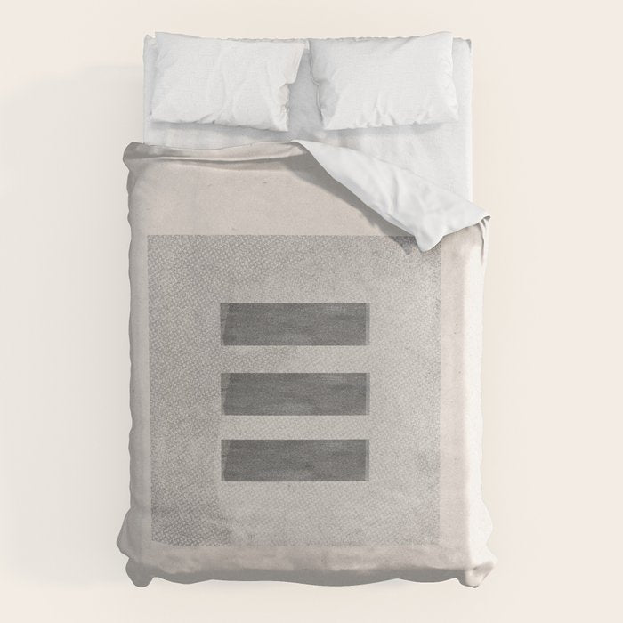 Texture Minimalist Paper Collage No.2 Duvet Cover Gallery Image 1