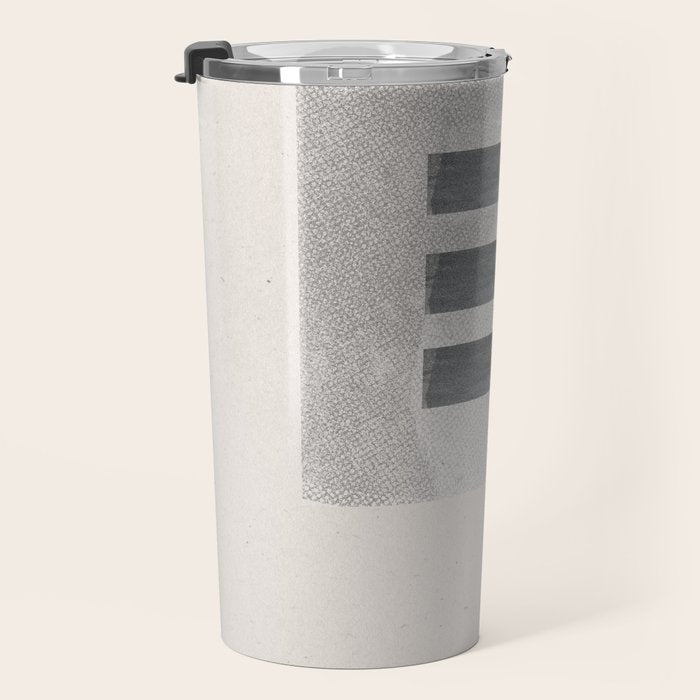 Texture Minimalist Paper Collage No.2 Travel Mug Gallery Image 3
