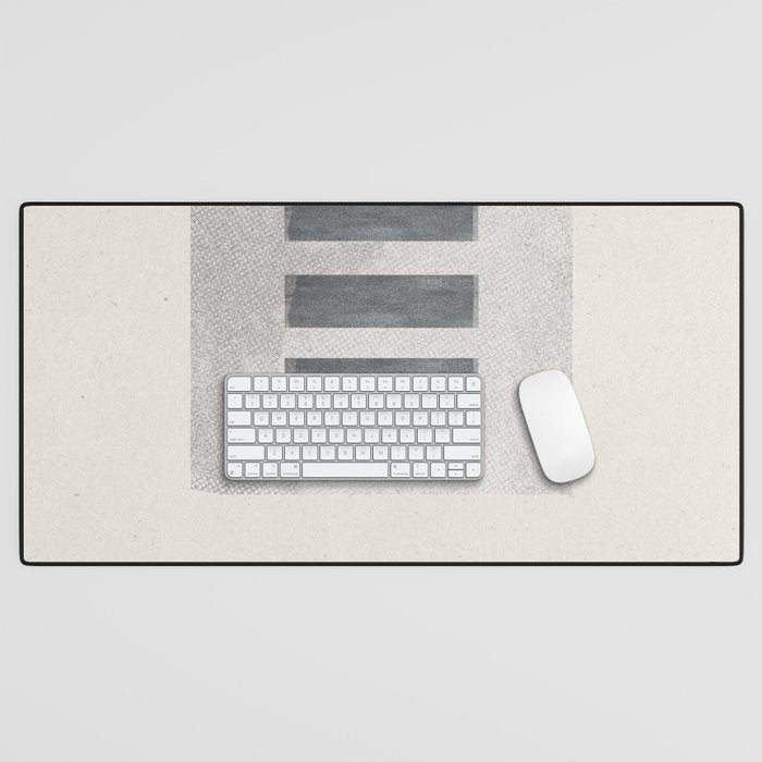Texture Minimalist Paper Collage No.2 Desk Mat Gallery Image 1