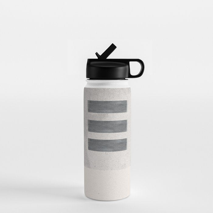 Texture Minimalist Paper Collage No.2 Water Bottle Gallery Image 1