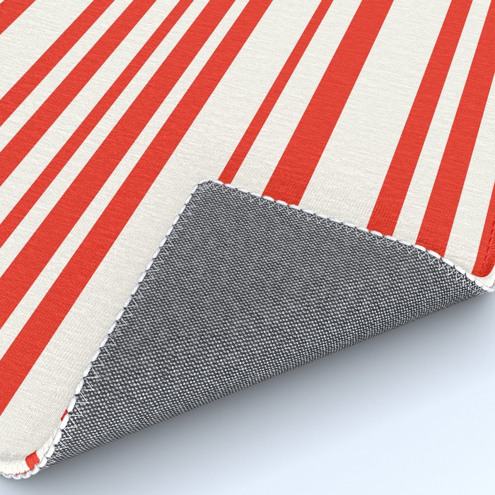 Classic Stripes I - Red & White Candy Cane Rug Gallery Image 4