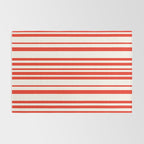 Classic Stripes I - Red & White Candy Cane Rug Gallery Image 2