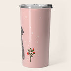 Christmas rabbit - illustration Travel Mug Gallery Image 2