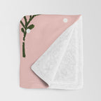 Christmas rabbit - illustration Throw Blanket Gallery Image 3